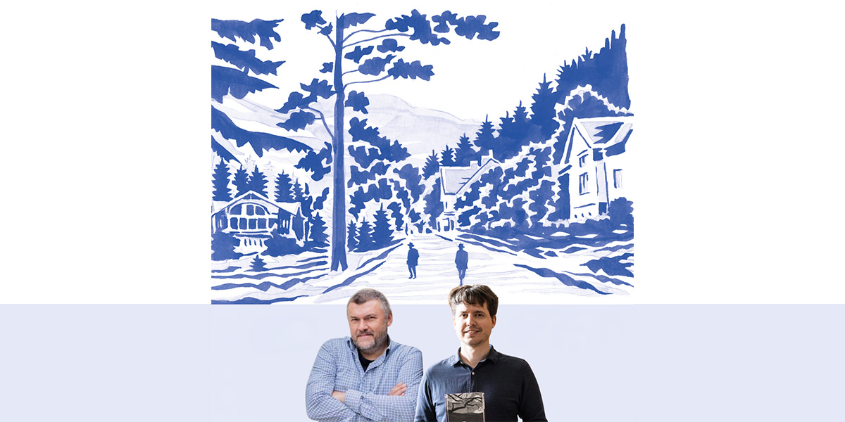 Schriftsteller Leoš Kyša und Jakub Šilhavík