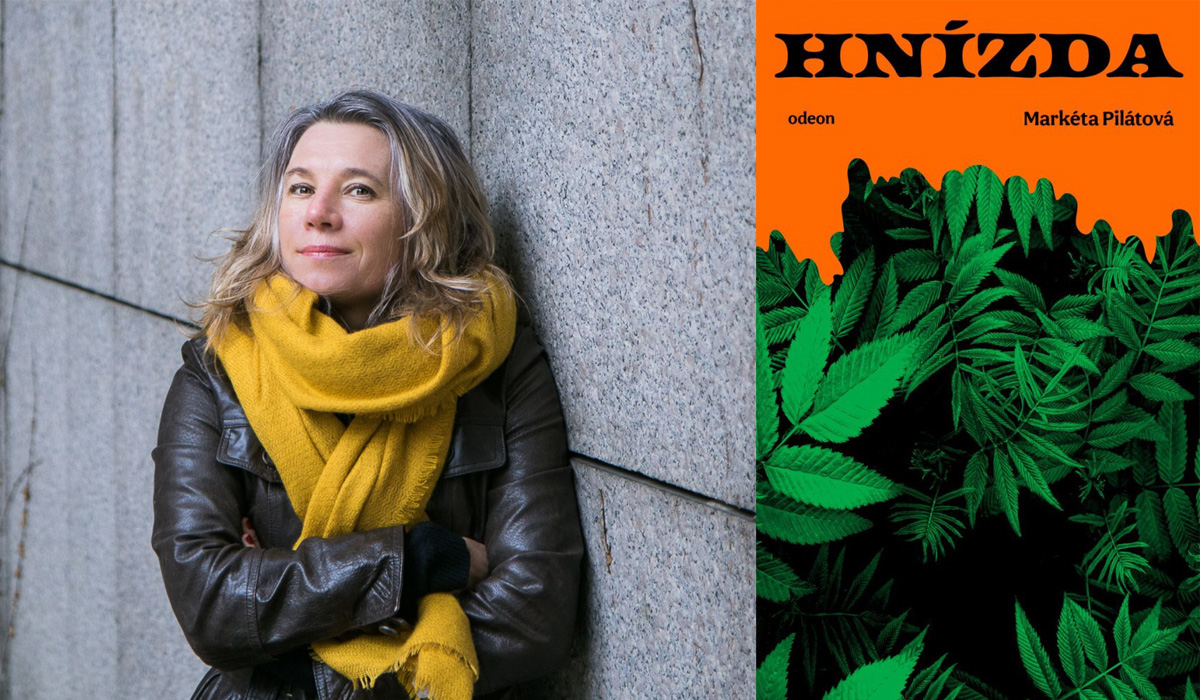 Markéta Pilátová und Buchcover