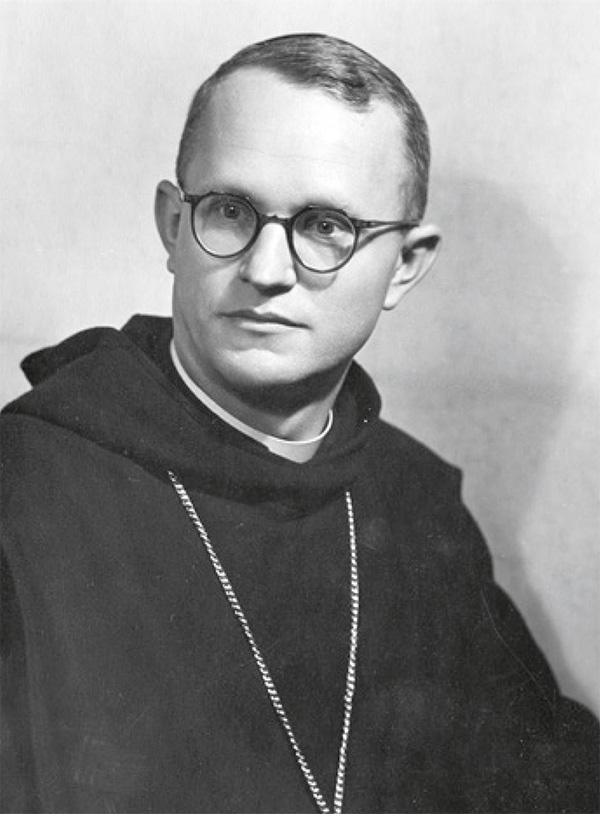 Anastáz Opasek_Foto_Archiv Miloš Doležal Schwarzweiß-Foto eines Mannes mit Brille